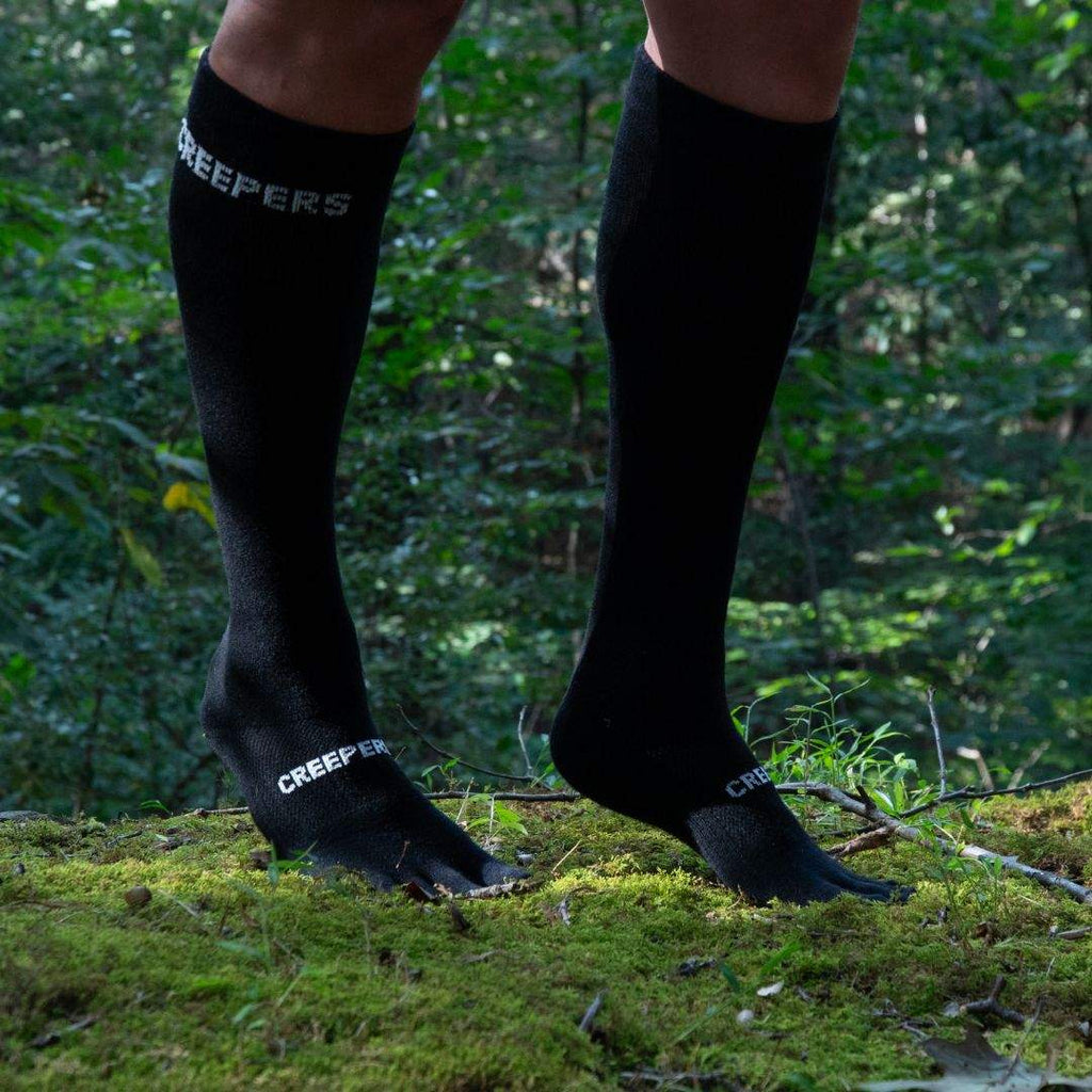 over the calf merino toe socks fro copression support
