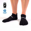 no show merino wool toe socks in ankle length with achilles tab